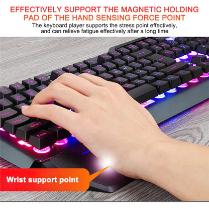 Ergonomic Mechanical Keyboard with RGB Backlight