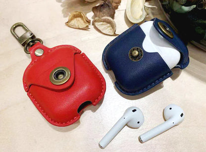 Leather Case for AirPods - Shockproof Bluetooth Cover